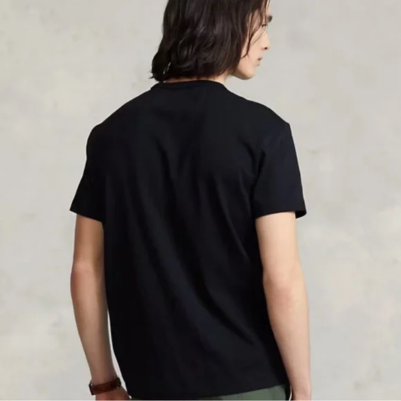 Ralph Lauren Black Tee with Red Emblem - Picture 2 of 9